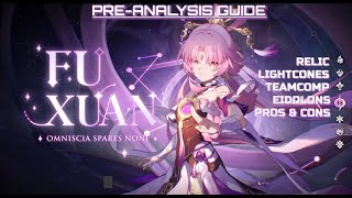 Fu Xuan Pre Guide  Best Relic Lightcone Team Build Eidolons [upl. by Cord]