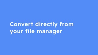 NEW Convert right from your file manager [upl. by Ntsud]