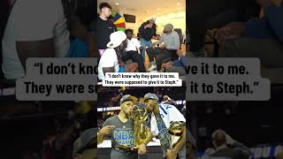 Andre Iguodala on winning the 2015 NBA Finals MVP over Steph Curry 😮 via KaiCenatTT [upl. by Artamas]