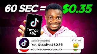 Get Paid 035 Every Second Watching TikTok Ads YouTube Ads  How To Earn Money Online [upl. by Atinehc617]