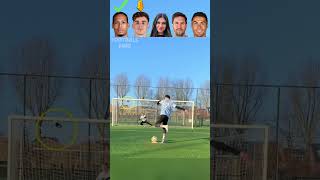 Van Dijk VS Gavi VS Celine VS Messi VS Ronaldo Epic Tricks Challenge😜 [upl. by Aufa112]