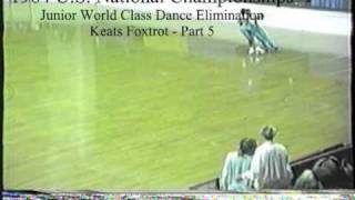 1984 US National Roller Skating Championships  Junior World Class Dance Elim  Keats Foxtrot  5 [upl. by Nnhoj]