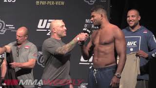 UFC 203 Miocic vs Overeem Full Weighin Video [upl. by Edwards63]