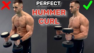 Dumbbell Hammer Curls Tutorial  CORRECT TECHNIQUE [upl. by Cilka]