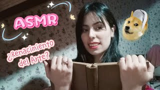 ASMR🌛 Lectura susurrada 🎨La vida de Giotto 🎧 charla chill 💋✨ asmr arte renaissance [upl. by Imoan]