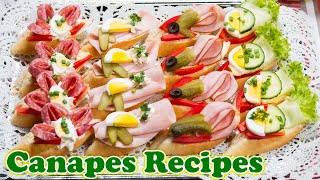 Canapes recipes simple delicious and easy sandwiches ideas for every occasion [upl. by Yelnats]