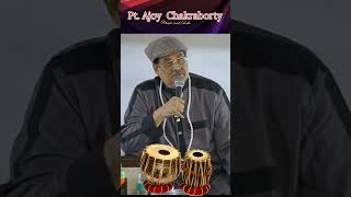 Pt Ajoy Chakraborty tells about tabla playing tabla indianmusic indiantabla musicgenre music [upl. by Adnawyek443]