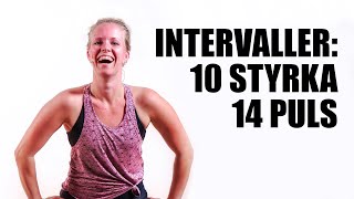 10 STYRKEINTERVALLER och 14 PULS  högintensiv träning  styrketräning [upl. by Alduino444]