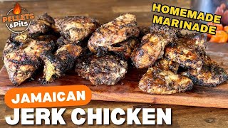 Spicy Jamaican Jerk Chicken with Homemade Marinade  Awesome GRILLED JERK CHICKEN [upl. by Guntar]