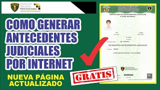 Cómo TRAMITAR MI CERTIFICADO DE ANTECEDENTES JUDICIALES  por internet en 3 minutos  paso a paso [upl. by Aierdna]