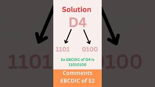 EBCDIC code Of D4 short trick [upl. by Alios507]