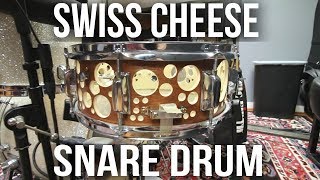 Swiss Cheese Snare Drum  Playing on the Inside of a Drum [upl. by Malan]