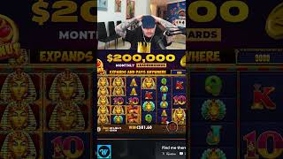 HUGE PHARAON SCREEN NICE WINcasino gamdom gambling bigwin slots wrewards cryptocasino [upl. by Nilyahs733]