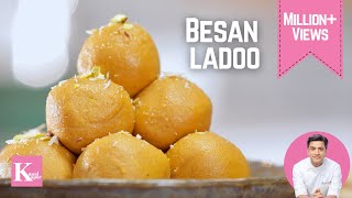 Besan Ladoo recipe  Chickpea Laddu  बेसन के लड्डू  Diwali Special  Chef Kunal Kapur [upl. by Walls]