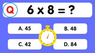 Maths Quiz for kids  Multiplication table Quiz for kids  Quiz Time [upl. by Isnan]