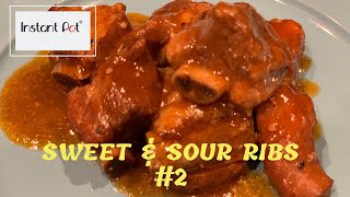 Sweet and Sour Ribs  Easy Instant Pot Recipe [upl. by Jocko]