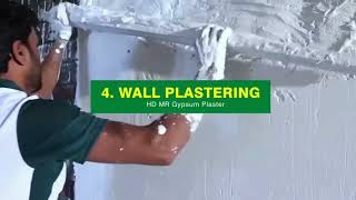 Gypsum plastering [upl. by Amandi]