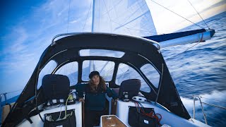 Crossing BAY OF BISCAY in our Beneteau  EP 06  Sailing Beaver [upl. by Anirahc]