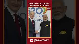 PM Modi Engages in Key Bilateral Meeting at G20 Summit  India Today [upl. by Adine]