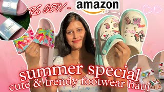 🤩Amazon Super Cute amp Trendy Footwear Haul🤩 Summer amp Vaction Special Colourful Footwear😍7080 Off [upl. by Jain]