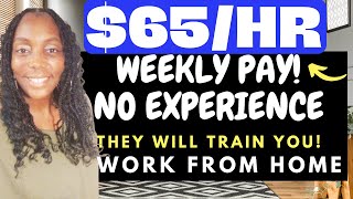 Hiring Immediately 65hr Work from Home Jobs 2023 Weekly Pay WFH Jobs No Experience Remote Job [upl. by Hcurab699]