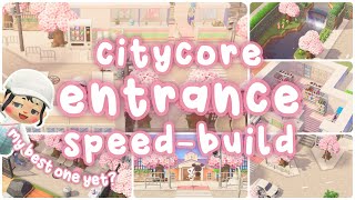 starlits entrance  pastel citycore  speedbuild  animal crossing new horizons [upl. by Barkley193]