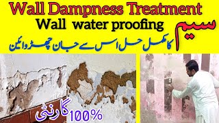 Wall Dampness Treatment  wall seepage solution  wall dampness [upl. by Gweneth]