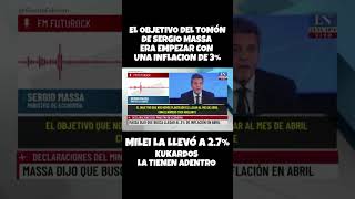 SERGIO TOMÓN MASSA QUERÍA UNA INFLACION DE 3 UXP MSSA CFK LLA VLLC milei2027 [upl. by Inaliel]