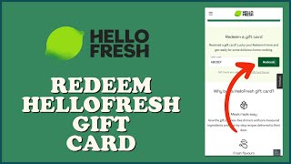 How To Redeem HelloFresh Gift Card Online 2023 Use Hellofresh Gift Cards [upl. by Damalis807]