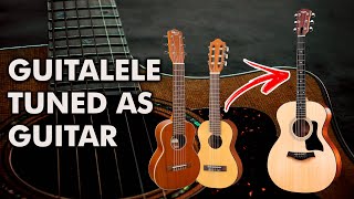 How to tune the guitalele like a guitar EADGBE tuning [upl. by Eisseb576]