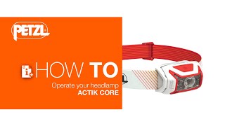 Petzl ACTIK CORE  How To Use [upl. by Dilisio278]