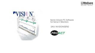 Nonin nVision PC Software for Sense II Monitors NVISIONSEN2 [upl. by Ajin]