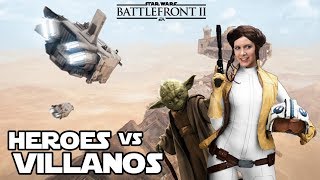 Los carroñeros Heroes contra villanos en Jakku  Star wars Battlefront 2 [upl. by Ahsac835]