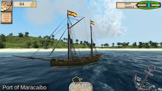 The Pirate Caribbean Hunt by Home Net Games  navy battle game for Android and iOS  gameplay [upl. by Collie]