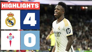 REAL MADRID 4  0 RC CELTA  RESUMEN LALIGA EA SPORTS [upl. by Eustacia]