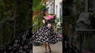 My dress and petticoat from British Retro 🌷 fashion style elegant beauty retro [upl. by Bernete405]