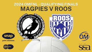 2024 Netball 2nd Semi Final  Magpies v Roos [upl. by Dyoll]