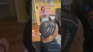 ALOPECIA CROCHET BOX BRAIDS WITH LACE PART CAP [upl. by Yate]