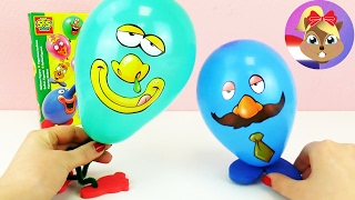 BALLON FIGUREN zelf maken 2  Grappige gezichtjes knutselen met ballonnen  Demo [upl. by Mary]