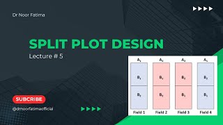 Split plot design STAT 701 [upl. by Dnalyar]