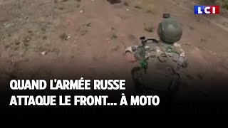 Quand larmée russe attaque le front à moto [upl. by Elocin712]