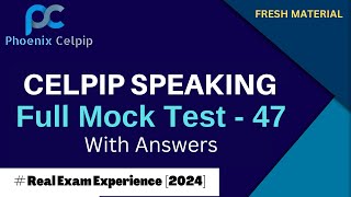 CELPIP Speaking Practice Test  47 Real Exam Simulation for 2024 [upl. by Yaner]