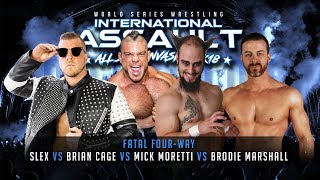 FULL MATCH  Slex vs Brian Cage vs Mick Moretti vs Brodie Marshall International Assault 2K18 [upl. by Rosena]