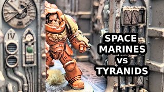 Space Marines vs Tyranids  40k Boarding Action Battle Report [upl. by Seto]