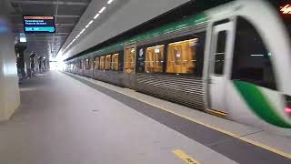 Transperth B series Departing Perth station NIStrain perth transperth [upl. by Akeyla176]