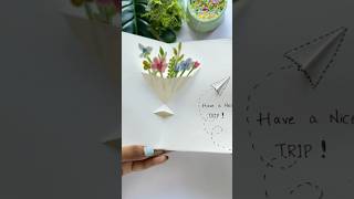 DIY Surprise Floral Bouquet card💐💗😻diy handmade bf gf youtubeshorts youtube shortreels [upl. by Relluf598]