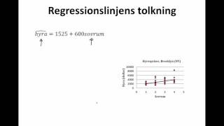 41 REGRESSIONSLINJEN BEROENDE amp OBEROENDE VARIABEL BERÄKNING amp TOLKNING [upl. by Catherine]