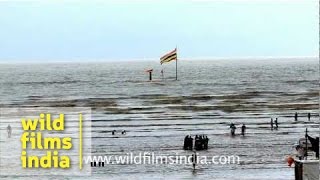 The holy temple of Lord Shiva in the Arabian Sea [upl. by Ydnelg846]