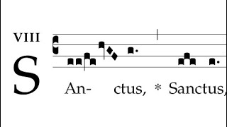 Kyriale Cantus ad libitum  Sanctus 3 [upl. by Zolner]