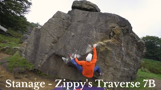 Stanage Plantation  Zippys Traverse 7B [upl. by Zsa Zsa660]